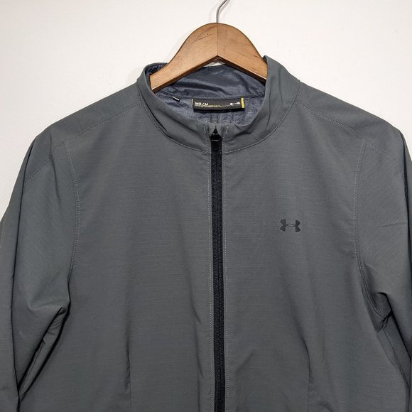 Under Armour Jacket Womens Gray Athletic Windbreaker Mock Neck sz Small - Picture 5 of 14